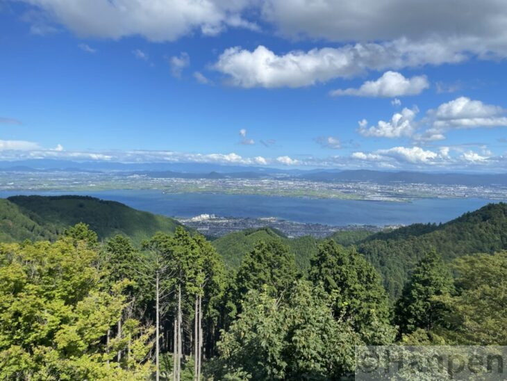 比叡山の山頂からの景色