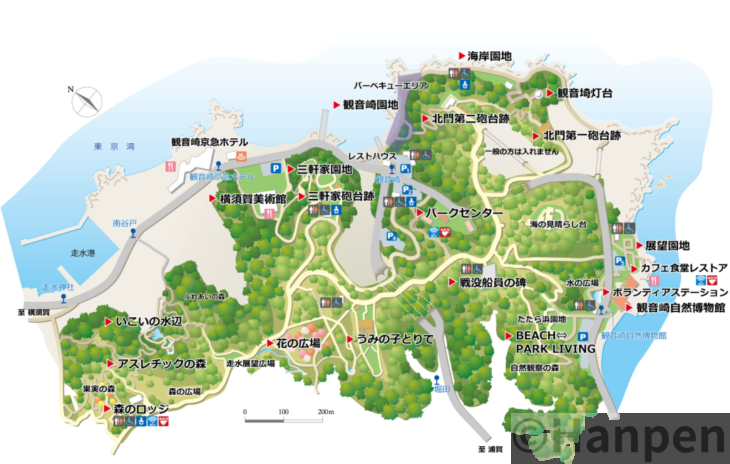 観音崎公園MAP