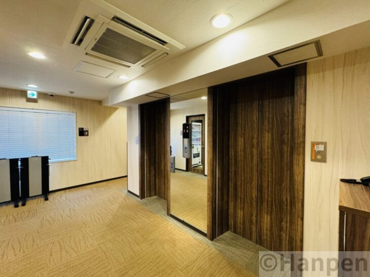 ドーミーイン札幌アネックスのエレベーターホール