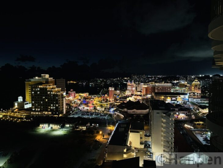 客室からの夜景