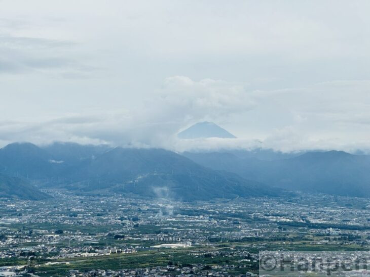 ホテルから見る富士山