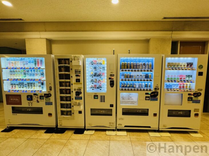 ホテルの自動販売機