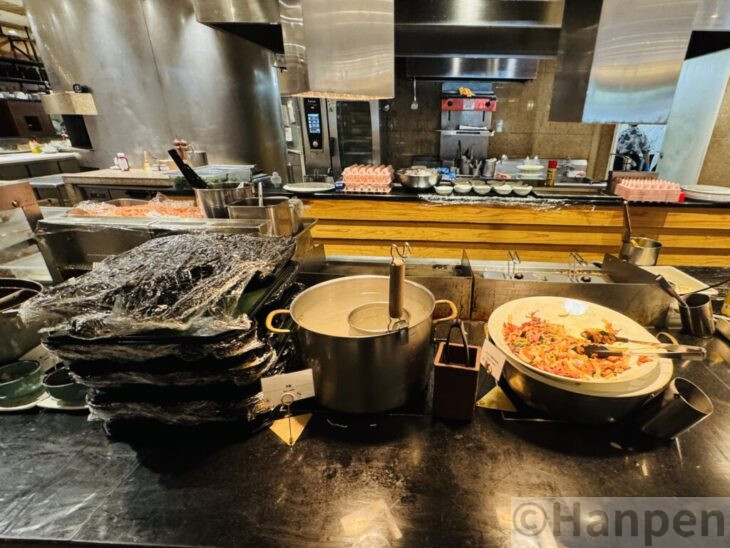 バイキングの麺料理